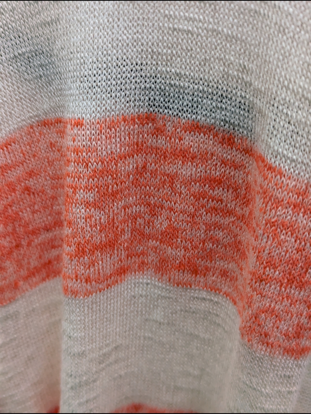 Chris & Carol Striped Open Cardigan in Coral and Cream - Picture 6 of 11